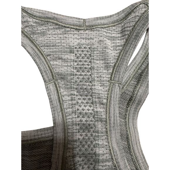 Lululemon Swiftly Tech Racerback Tank Top Heathered Green Size 4 - Picture 3 of 6